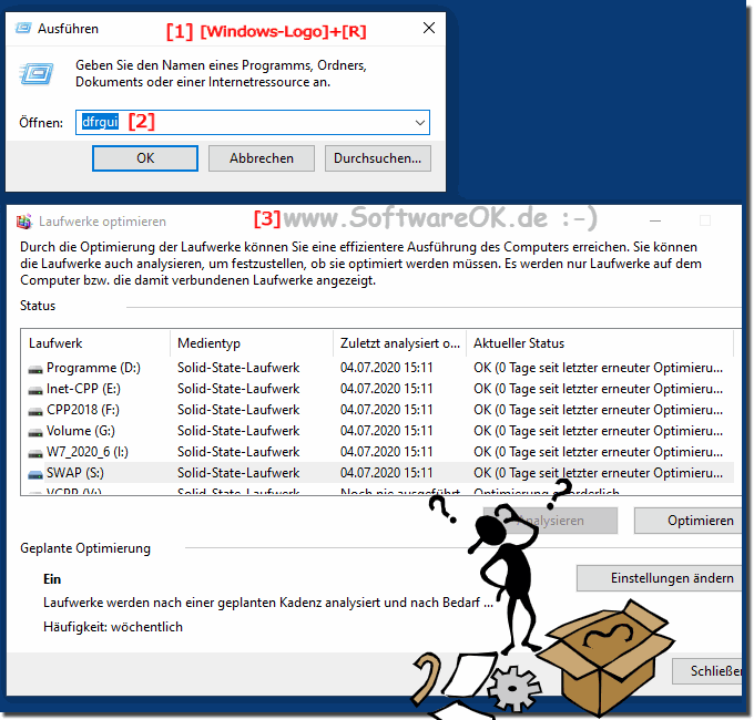 SSD, HD USB Laufwerke anzeigen unter Windows!