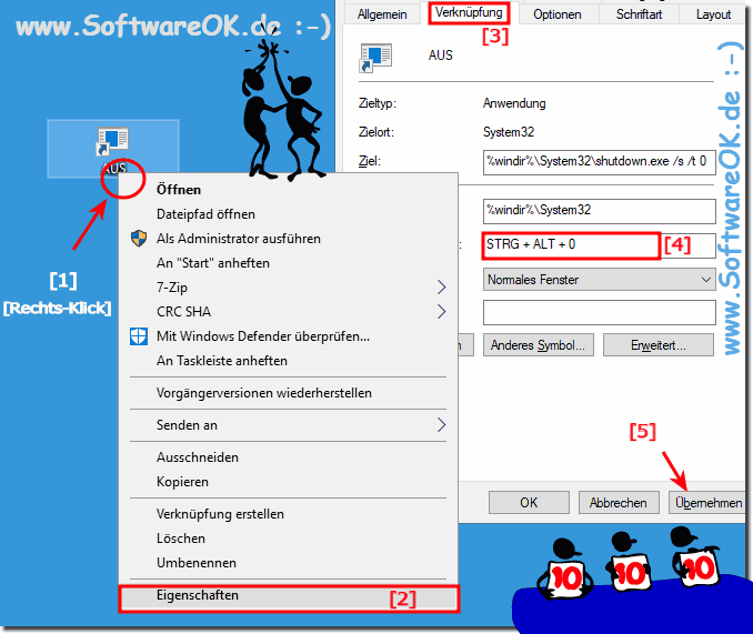 Tastenkombination frs Windows Herunterfahren!