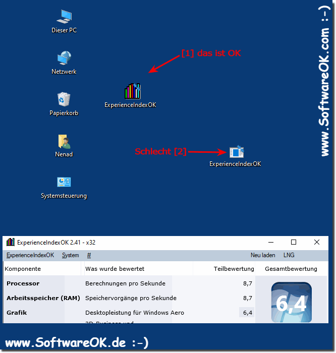 Windows Leistungs-Index-Tool auf Windows wieder nutzen!