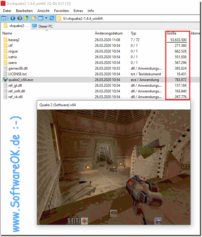 3D Spiiel Quake II für Window 10, 8.1, .... kostenlos Downloaden!