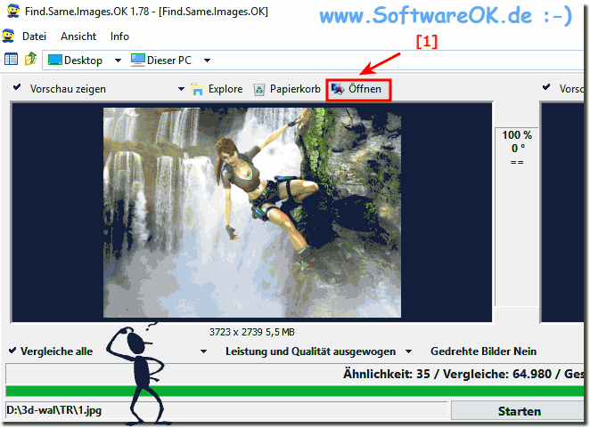 Nach Bild-Vergleich die Datei im Standard Programm Betrachten! 