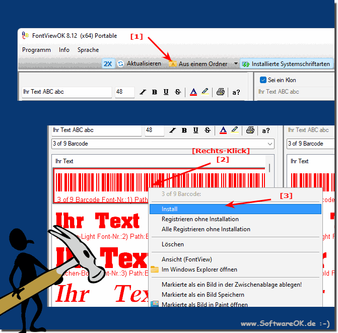 Schriftarten Installation fr alle Windows Programme!