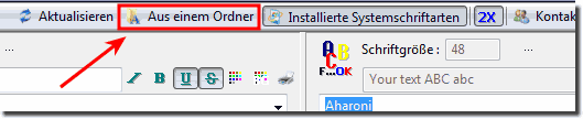 TTC-Schriftarten die nicht im Windows Font-Ordner sind!