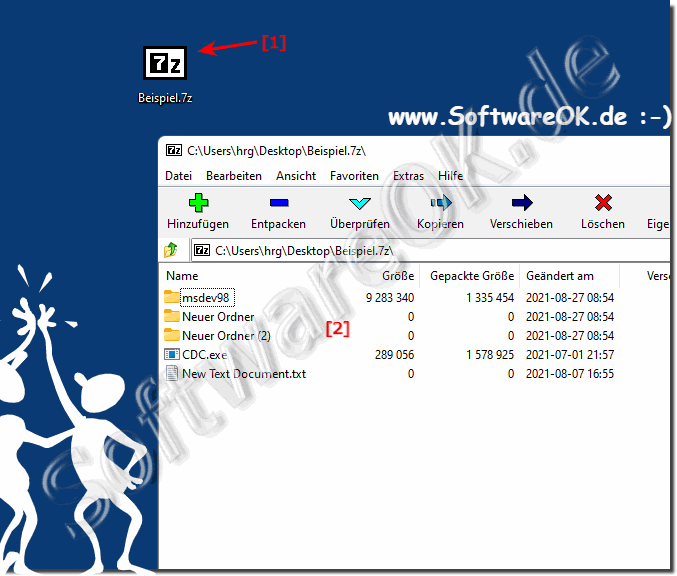 7z Datei! mi 7Zip ffnen!