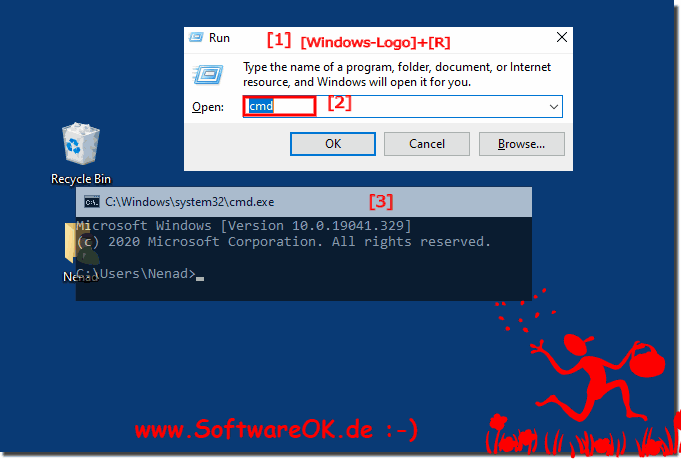 Command Prompt CMD.EXE unter Windows Starten! 