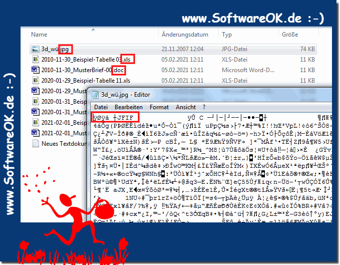 Dateiformate und Dateitypen!