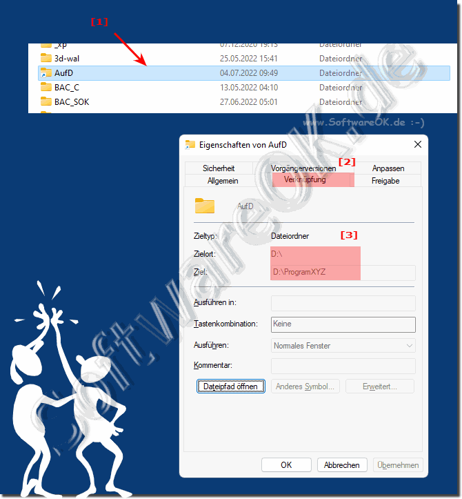 Die Softlinks sind Wie verknpfungen!