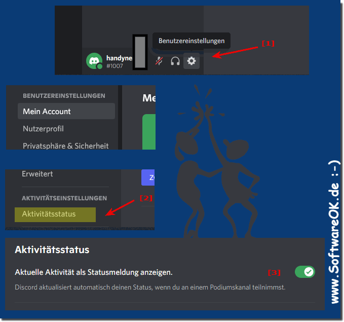 Aktivittsstatus in Discord aktivieren oder deaktivieren!