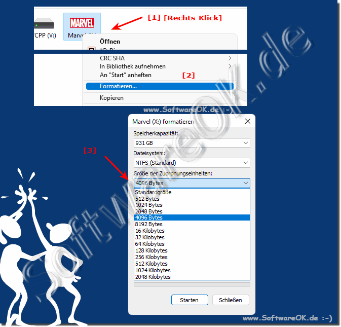 Festplattensektor Gre selber bestimmen!