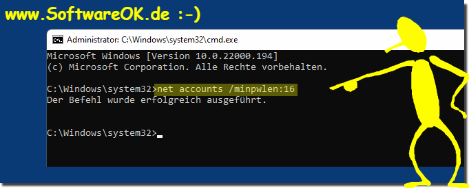 Kennwort Mindestlnge unter Windows festlegen!