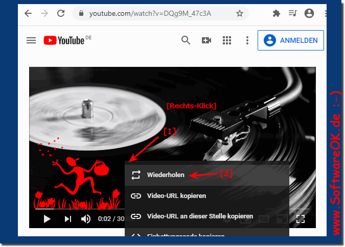 Automatisches Wiederholen von YouTube-Videos als Schleife!