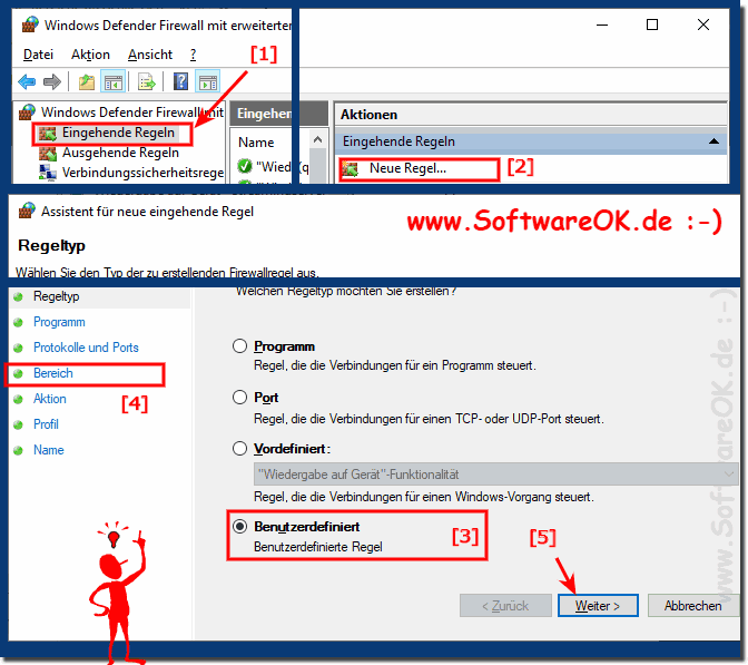 Blockieren von IP-Adressen mithilfe der Windows-Firewall!