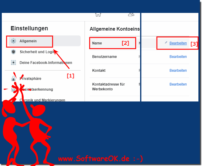 Den Benutzernamen auf FaceBook.de ndern