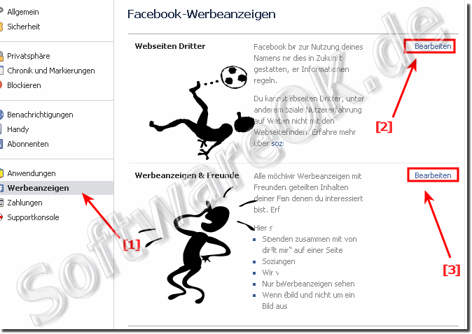 Einstellungen fr Facebook-Werbeanzeigen!