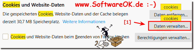 Einzelne Cookie im Firefox Verwalten!