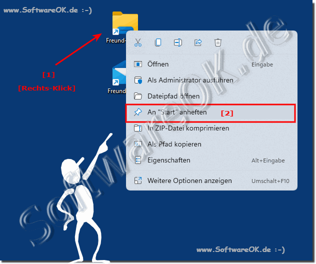 Erstellen einer Windows-E-Mai Verknpfung im Startmen!