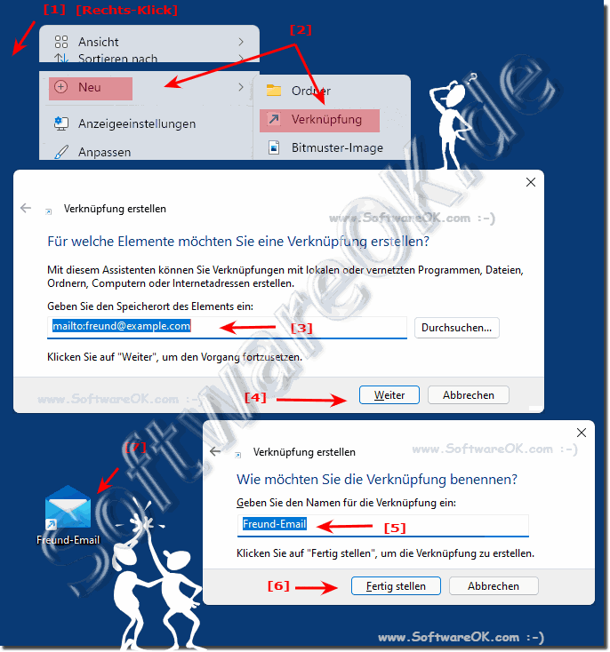 Erstellen einer Windows-E-Mail-Verknpfung!