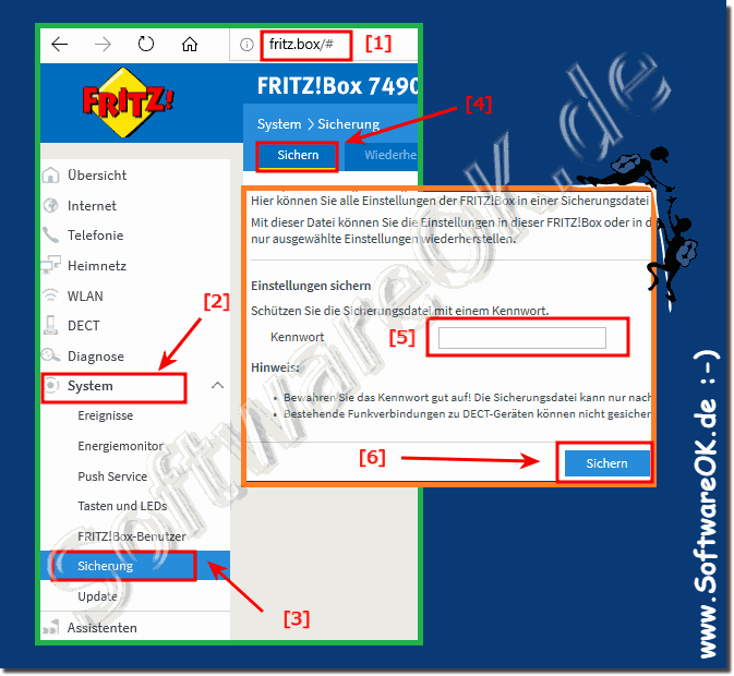 FRITZ!Box von 7490 auf 7590 Wechseln, Umsteigen, Import, Export, Umzug!