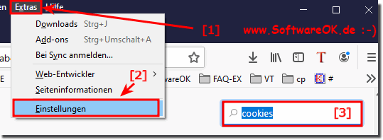 Firefox Einstellungen Cookies!