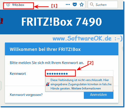 FritzBox korrekt neu starten Schritt 1!