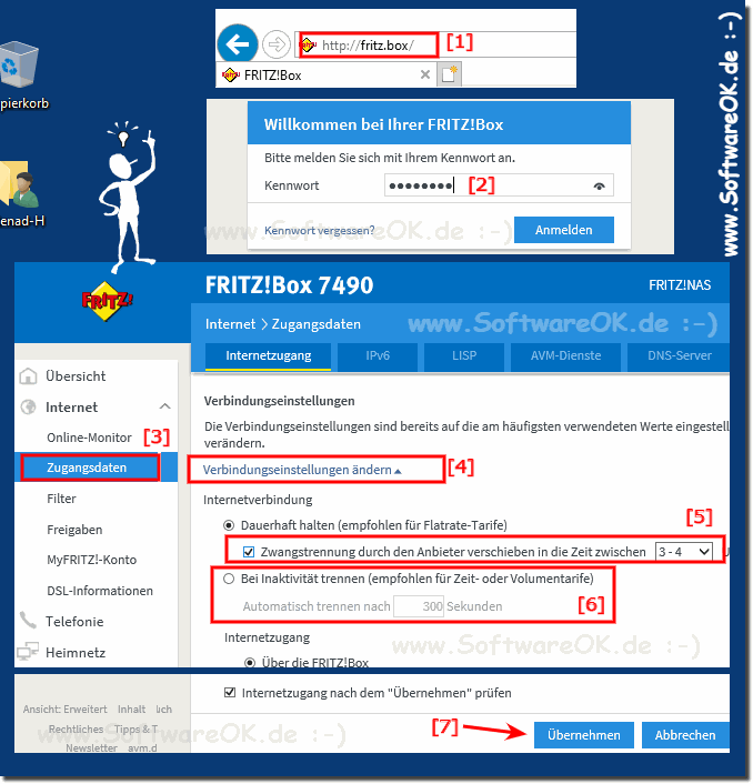 Fritzbox Internet Trennen, Verbinden, Automatisch!