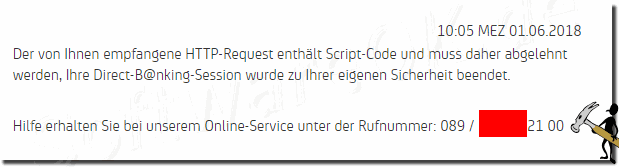 HTTP-Request enthält Script-Code!