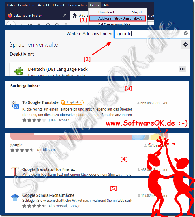 Installieren der diverse Google Toolbar Funktionen im Firefox 2020!