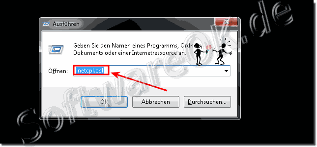 Internet Explorer inetcpl.cpl Ausfhren!