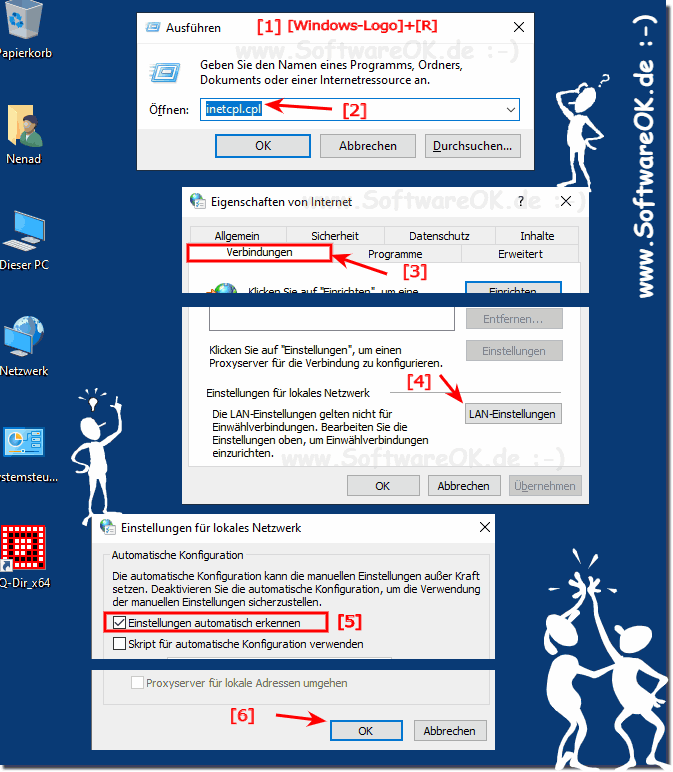 Internet Verbindung LAN Einstellung!