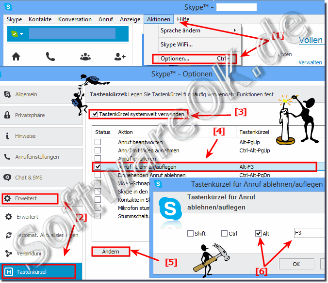 Skype bei Gesprchsende Schlieen Minimieren to-tray!