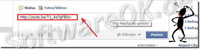 Video in Facebook.de Status