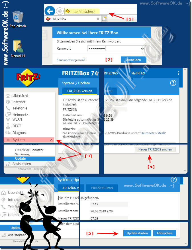 Wie kann ich meine Fritz Box Aktualisieren?