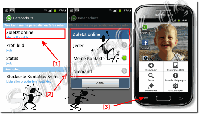 online nicht anzeigen in WhatsApp!