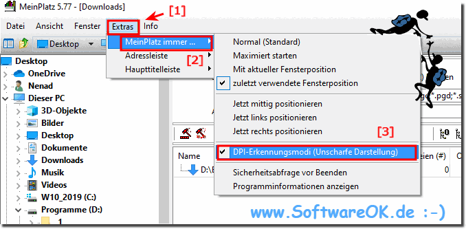 Bug: Windows DPI und verwischte Darstellung der Schrift und Symbole!