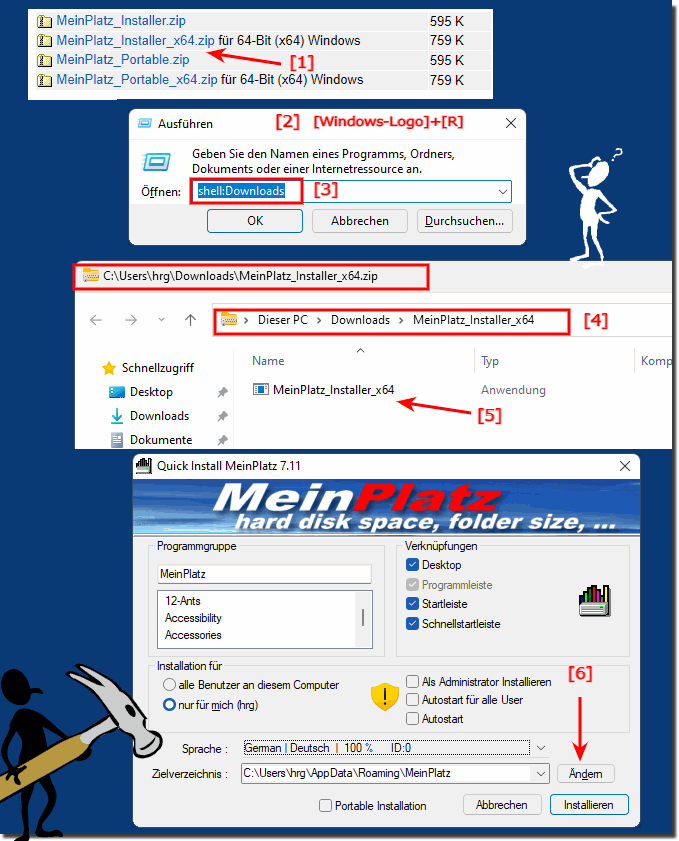 Weiterhin die Ordner-Gren auf Windows 11 ermitteln!