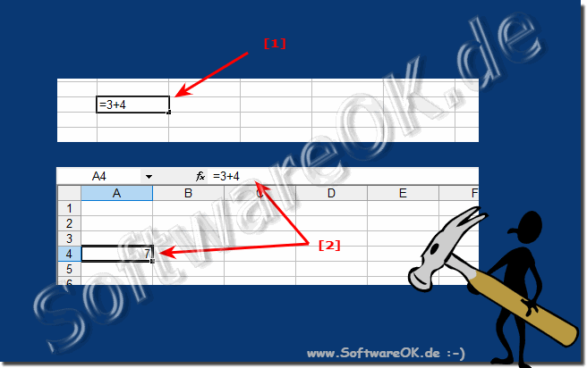 Addieren in Excel und die Zahlen!