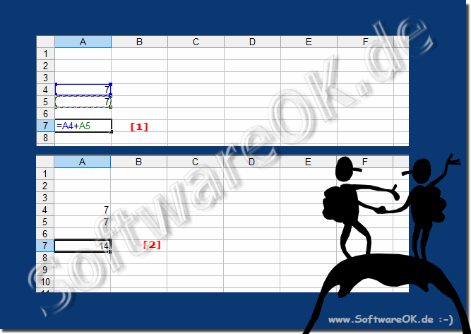 Addieren in Excel und die Zahlen!