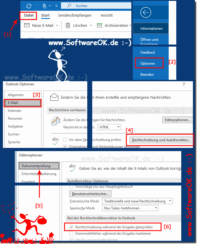 Aktivieren oder Deaktivieren der Rechtschreibprfung In Outlook!