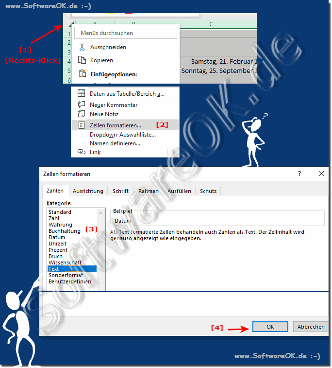 Das Format fr alle Zellen in Excel ndern!