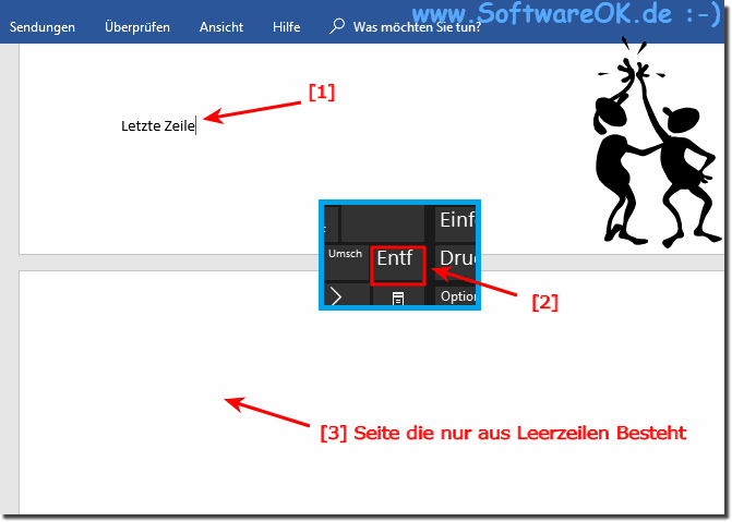 Entfernen Sie eine leere Seite in Microsoft Word!