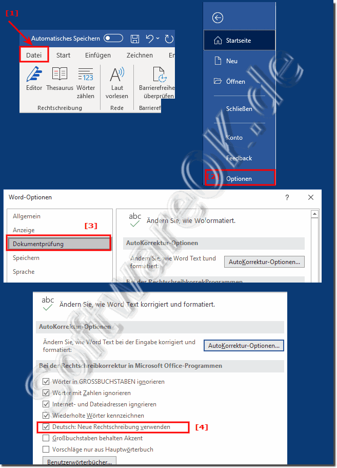 MS Office Word alte und neue Rechtschreibprfung umstellen!