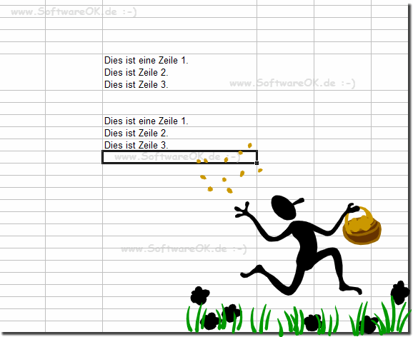 Microsoft Excel mehreren Zeilen innerhalb einer Zelle eingeben!