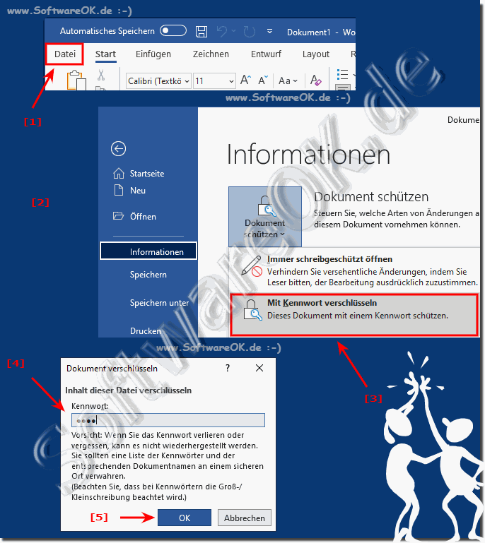 Schtzen Sie das Word-Dokuments mit einem Kennwort!