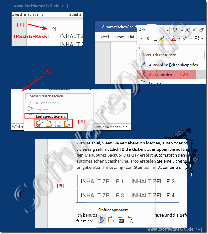 Verschieben einer Tabelle mit Kopieren und Einfgen!