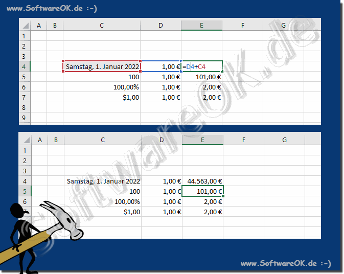 Versteckte Fehler beim Addieren in Excel!