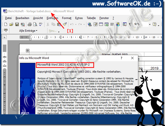 docx Dokumenten auf altem MS-Office Word XP auf Windows 10!