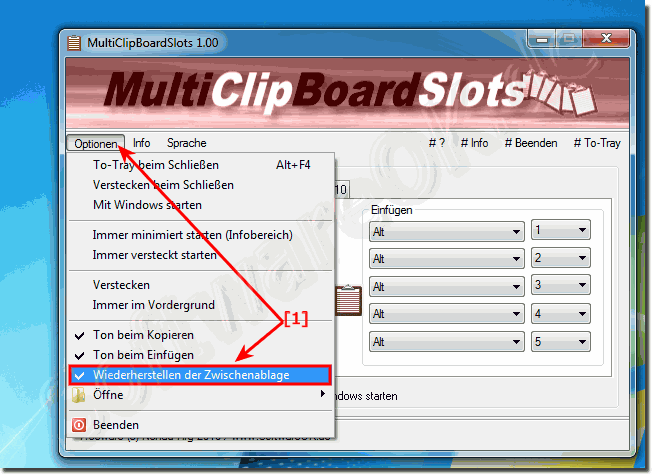 Wiederherstellen der Windows Zwischenablage!
