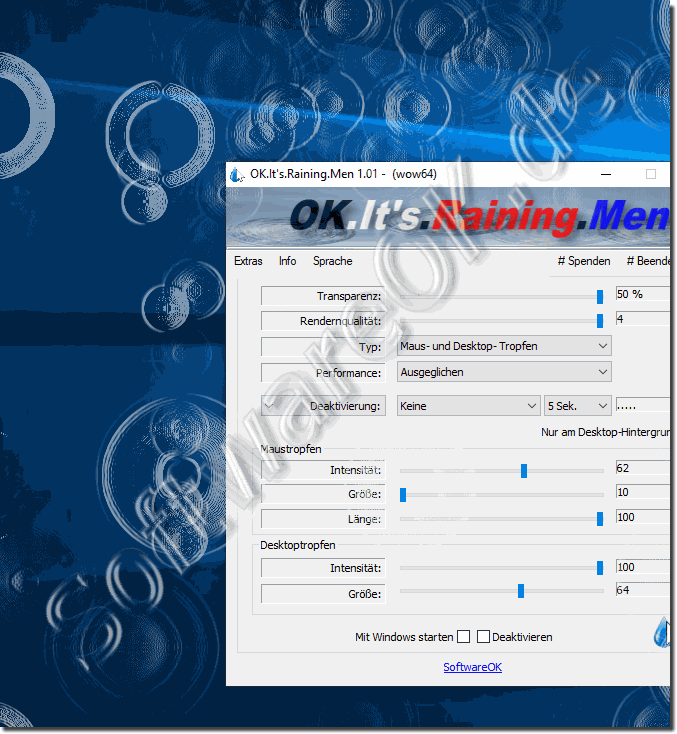 Am MS-Surface mit Windows 10 Regen fallen lassen!