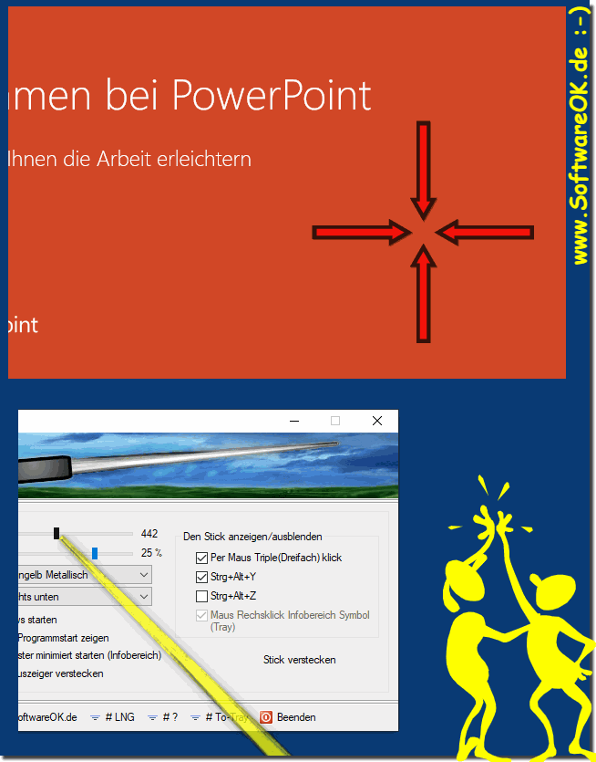 Welchen Zeiger soll ich verwenden als erweiterter Maus-Zeiger?