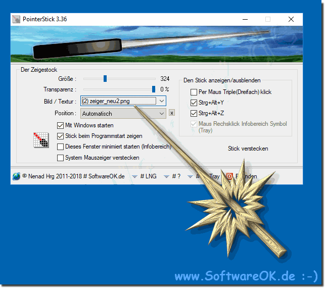 Windows Maus Zeiger und Eigene Bilder!
